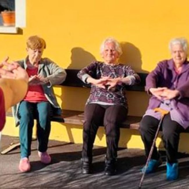 Gerontogimnasia en El Sueve Asturias