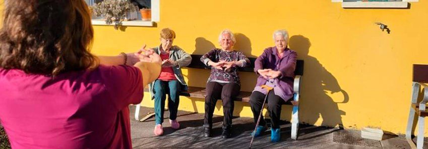 Gerontogimnasia en El Sueve Asturias